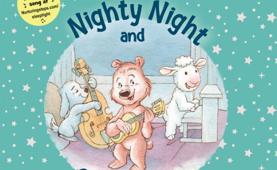 Illustrated cover of Nighty Night and Good Night by Michael W. Smith, featuring playful animal musicians.
