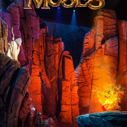 Sight & Sound Theatres Moses live show promo with fiery rock display, September 13 & 15. #MosesEvent
