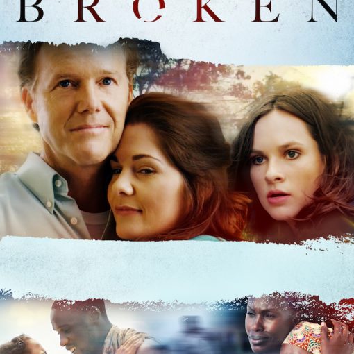 Beautifully Broken movie poster with diverse characters embracing and emotional scenes in artistic collage.